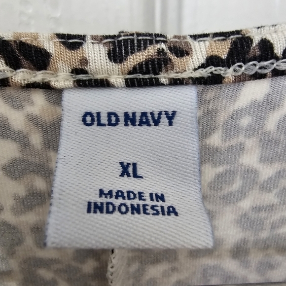 Old Navy animal print dress long sleeve round neck NWT XL - Picture 7 of 8